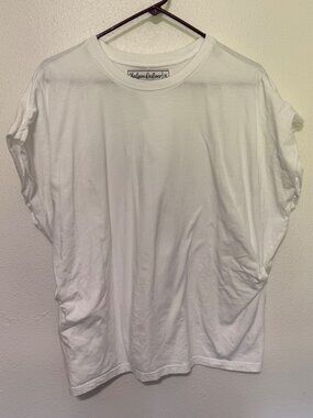 Chelsea Deboer By Lily & Lottie Knit Top White Cap Sleeve  Womans XL